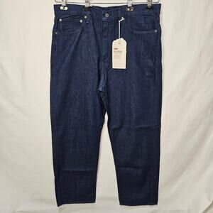 Levi's Men's [Read] Jeans Stay Loose Straight Leg Dark Blue Size 36x32(31)